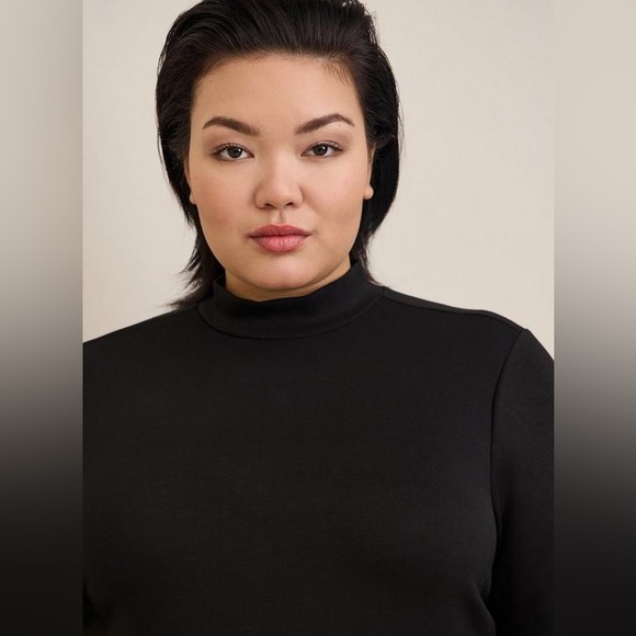 Torrid Mini Studio Cupro Mock Neck Dress NWT - Picture 4 of 8